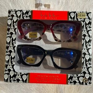 Nicole Miller, New York reading glasses +2.00